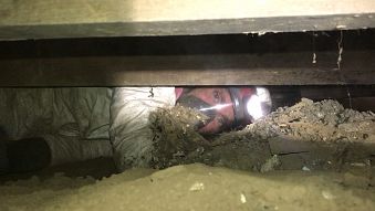 Crawl space restoration, repair, insulation removal